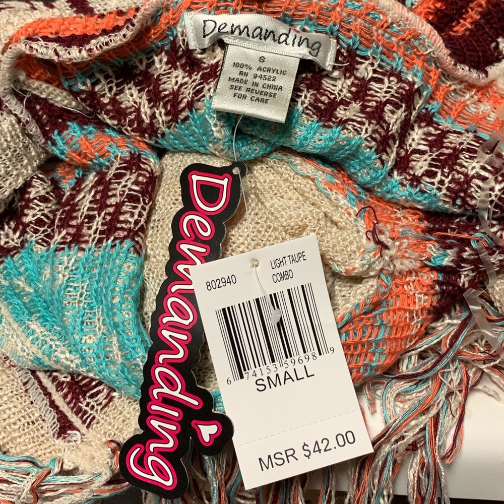 Demanding longline hooded knit open cardigan NEW! - Picture 7 of 7